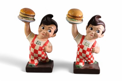 2 VINTAGE BOB'S BIG BOY COUNTER TOP FIGURES