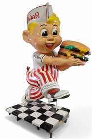 7 FOOT FRISCH'S BIG BOY FIBERGLASS STATUE