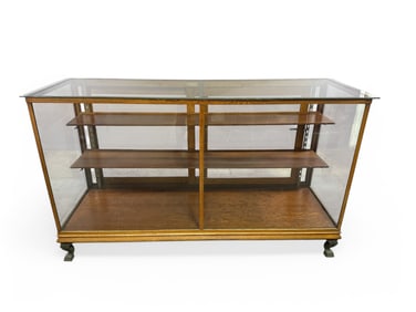 ANTIQUE CLAW FOOT SHOWCASE