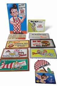 LOT OF BOB'S BIG BOY CARDBOARD ADVERTISEMENTS