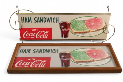 2 COCA COLA HAM SANDWICH SIGNS