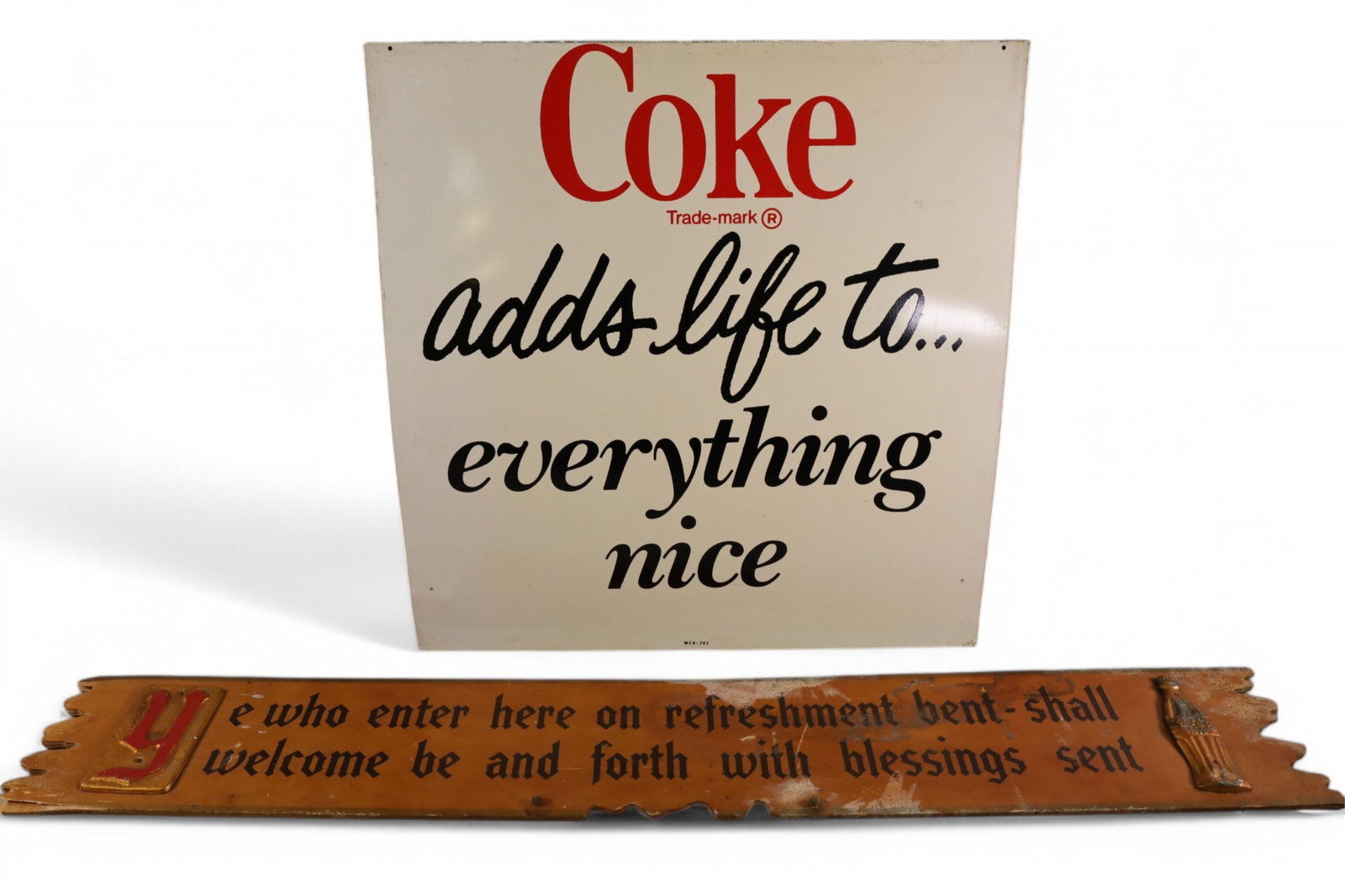 2 COCA COLA SIGNS (1 of 3)