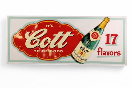 COTT GINGER ALE METAL SIGN