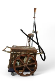 BOYLE DAYTON GAS CART W/ HEART CUT OUT WHEELS