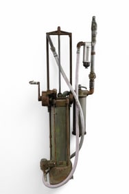 ANTIQUE CRANK GAS PUMP