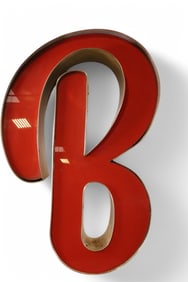 BOB'S BIG BOY "B" NEON SIGN