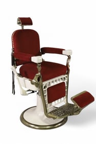 EMIL PAIDAR ENAMEL BARBER CHAIR