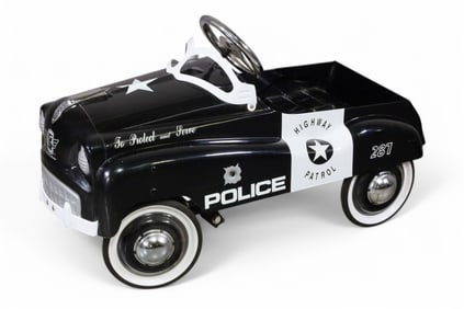 REPRODUCTION HIGHWAY PATROL PEDAL CAR