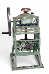 ANTIQUE SWAN BRAND CAST IRON ICE SHAVER