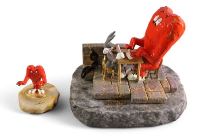 2 GOSSAMER LOONEY TUNES RON LEE STATUES