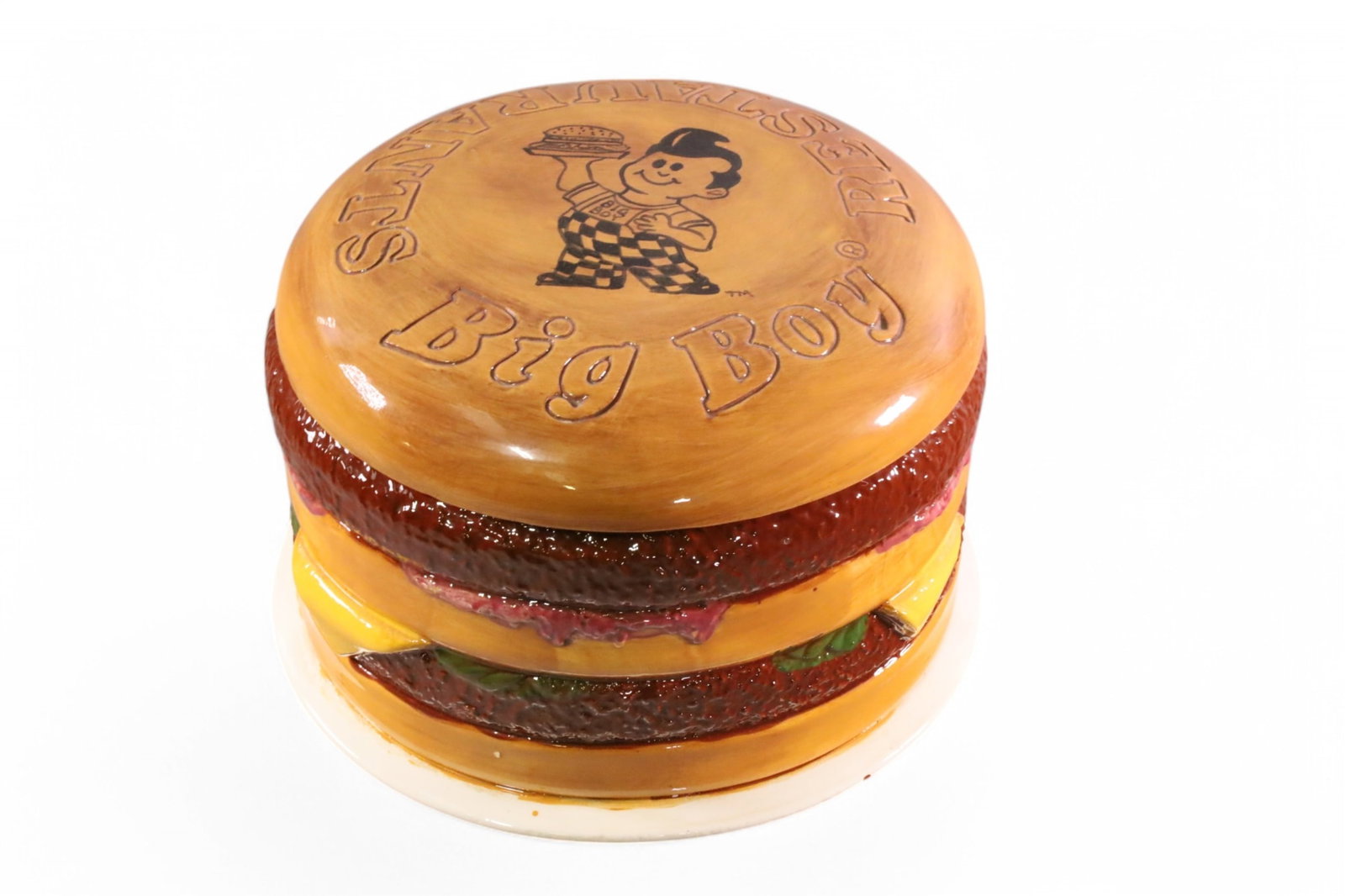 WOLFE STUDIO BOB'S BIG BOY HAMBURGER COOKIE JAR (1 of 3)