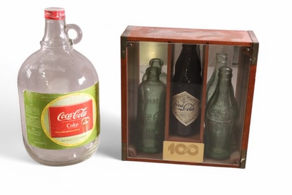 2 COCA COLA BOTTLE ITEMS