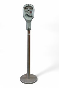 VINTAGE PARKING METER ON STAND