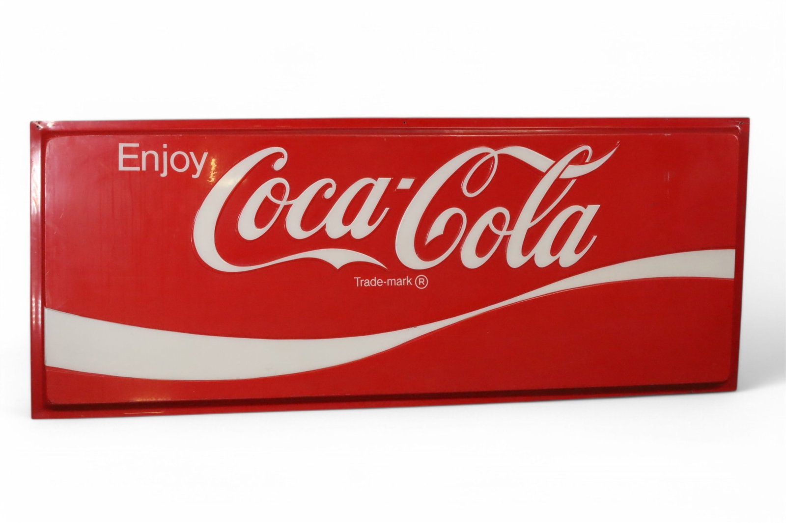 LARGE COCA COLA PLASTIC SIGN (1 of 2)