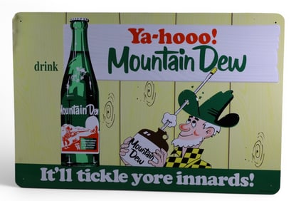 MODERN MOUNTAIN DEW METAL SIGN