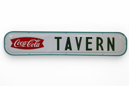VINTAGE SIGN WITH COCA COLA STICKERS