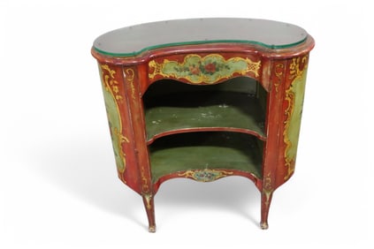 HAND PAINTED ITALIAN STYLE COMMODE