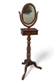 19TH CENTURY INLAID SHAVING STAND