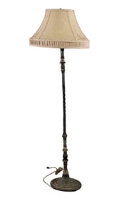 1920'S COLD PAINTED FLOOR LAMP