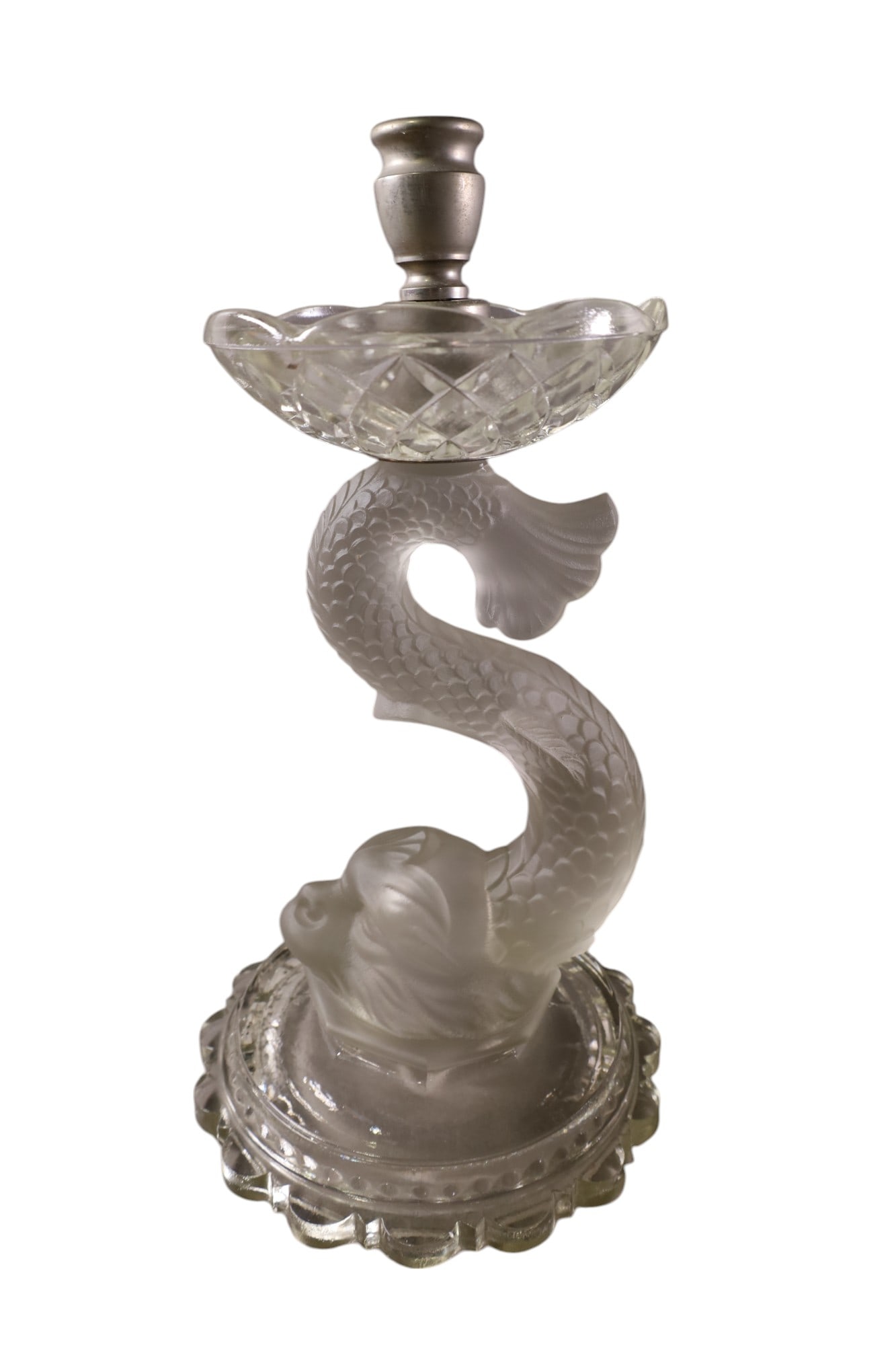 UNSIGNED BACCARAT CANDLESTICK (1 of 2)