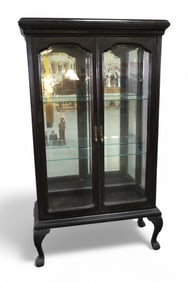 VICTORIAN TWO DOOR CHINA CABINET