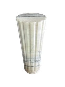 WHITE MARBLE PEDESTAL