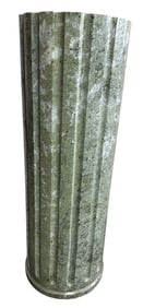 GREEN MARBLE PEDESTAL