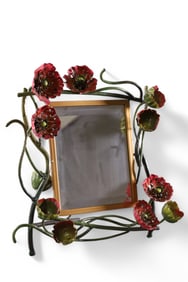 FLORAL DECORATED MIRROR