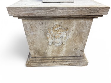OVERSIZED MARBLE PEDESTAL
