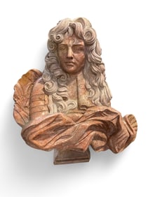 LARGE MARBLE BUST OF JEAN BAPTISTE ROUSSEAU