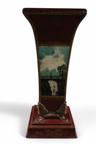 TOLE PAINTED METAL PLANTER