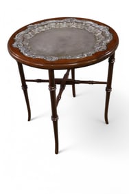 SILVERPLATE TRAY TABLE