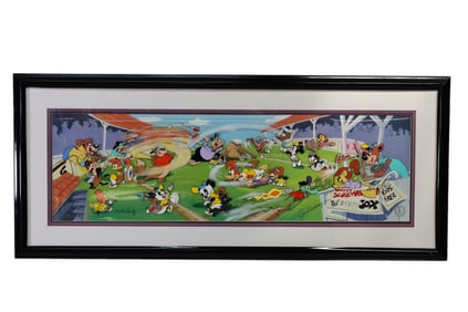 LARGE WOODY WOODPECKER BASEBALL ANIMATION CEL