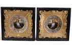 PAIR OF PORTRAIT PLATES