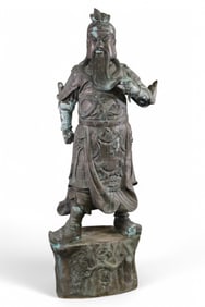 LIFESIZE BRONZE SAMURAI FIGURE