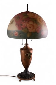 REVERSE PAINTED TABLE LAMP