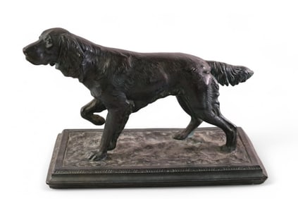 PLASTER DOG FIGURE