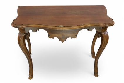 FRENCH CONSOLE TABLE W/ HOOF FEET