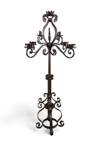 IRON FLOOR CANDELABRA