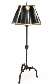 LARGE SPANISH STYLE IRON FLOOR LAMP
