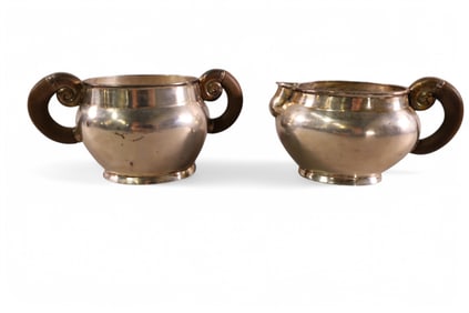 WILLIAM SPRATLING STERLING CREAM & SUGAR