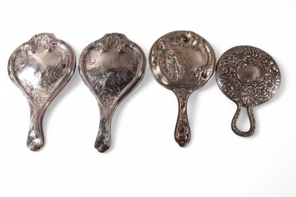 4 HAND MIRRORS