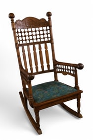 AMERICAN OAK STICK & BALL ROCKER