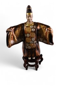 JAPANESE FIGURE ON STAND