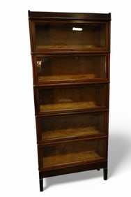 ANTIQUE 5 STACK MAHOGANY LAWYER'S BOOKCASE