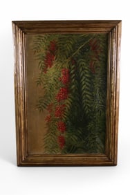 ANTIQUE PEPPER TREE OIL PAINTING