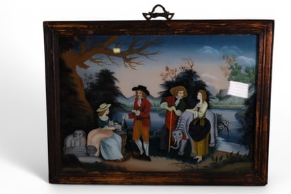 REVERSE PAINTING ON GLASS