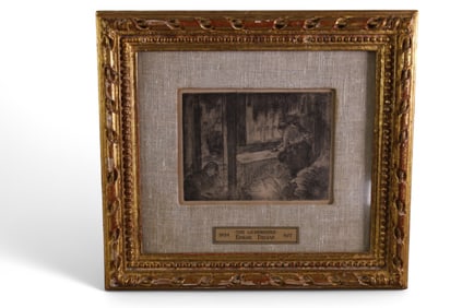 EDGAR DEGAS FRAMED ETCHING