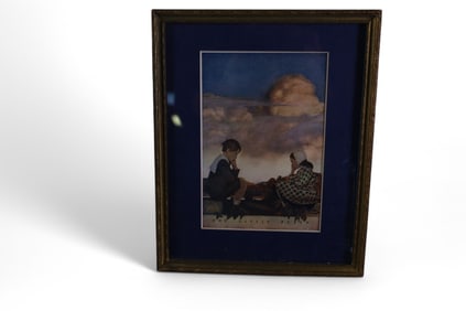 MAXFIELD PARRISH FRAMED BOOK PLATE