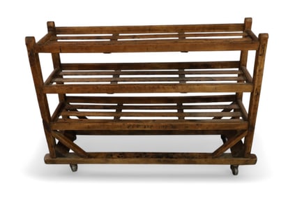 19TH CENTURY INDUSTRIAL SHOE RACK